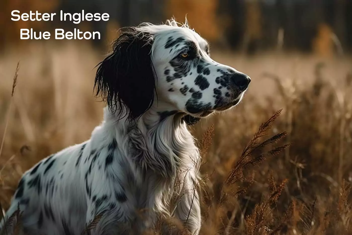 setter inglese bianco nero